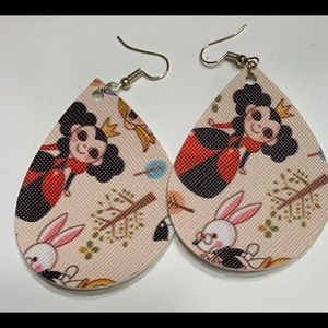 Alice in Wonderland earrings